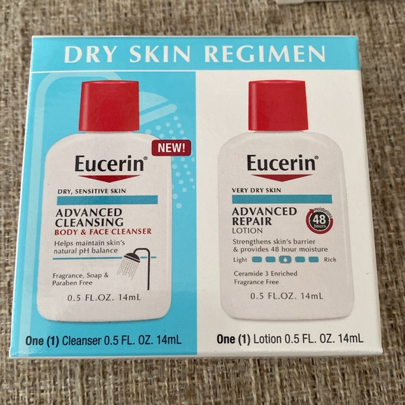 Eucerin Advanced Repair Lotion Advanced Cleanser Body & Face Dry Skin - Picture 2 of 9